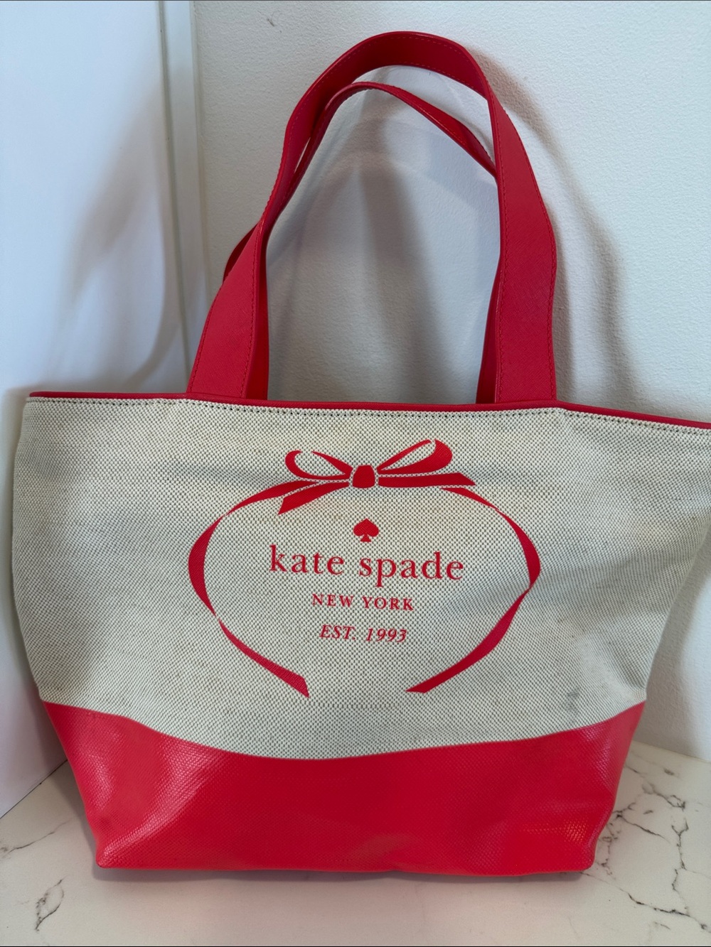 Kate Spade logo Canvas Tote